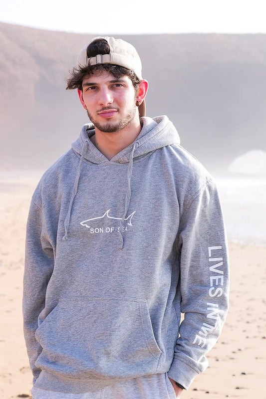 HOODIE GREY SHARK